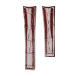 Tag Heuer Carrera WAR5011.FC6291 WAS2140.FC8176 Alligator Leather Watch Strap Brown Thickness 2mm Straight End Front