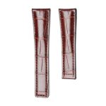 Tag Heuer Carrera WAR5011.FC6291 WAS2140.FC8176 Alligator Leather Watch Strap Brown Thickness 3mm Straight End Front