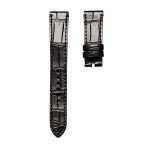 Cane Grain Alligator Leather Watch Strap Dark Brown For Tudor Glamour M56000-0006