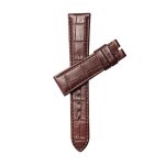 Brown Cross View Leather Watch Straps Compatible With Tudor Glamour M56000-0006