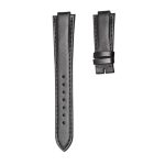 Smooth Calf Leather Watch Strap Black Black Stitch 12mm Without Buckle For Tudor Pelagos 91210N
