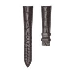 Dark Brown Circular Grain Genuine Alligator Leather Watch Strap Replacement Band for Ulysse Nardin Classico 8153 8156