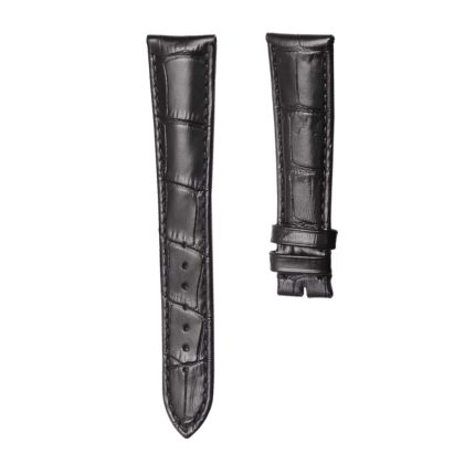 Zenith Elprimero 2080 Alligator Leather Watch Strap Black Front
