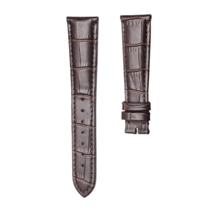 Zenith Elprimero 2080 Alligator Leather Watch Strap Dack Brown Front