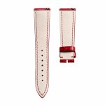 Back view of glossy alligator leather watch strap compatible with Franck Muller Cintree Curvex 6850 S6 GG