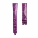 Glossy Purple Cane-Grain Alligator Leather Watch Strap For Franck Muller Cintree Curvex 6850 S6 GG