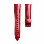 Glossy Red Cane-Grain Alligator Leather Watch Strap For Franck Muller Cintree Curvex 6850 S6 GG