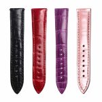 Flat lay multi-color glossy alligator watch straps for Franck Muller Cintree Curvex 6850 S6 GG