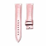 Glossy Pearl Pink Cane-Grain Alligator Leather Watch Strap For Franck Muller Cintree Curvex 6850 S6 GG