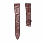 Brown Red Thin Cane-Grain Alligator Leather Watch Strap For Franck Muller Color Dreams 7851 SC COL DR