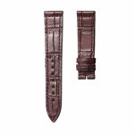 Brown‑red cane grain alligator leather watch strap for Franck Muller Ladies' Collection 952 QZ D CD
