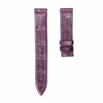 Glossy deep purple cane grain alligator leather watch strap for Franck Muller Ladies' Collection 952 QZ D CD