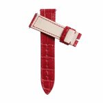 Alligator leather watch strap back display for Franck Muller Long Island 952 QZ D