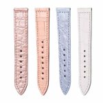 Multi‑color alligator leather watch straps compatible with Franck Muller Long Island 952 QZ D