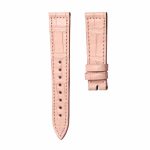 Pink cane grain alligator leather watch strap for Franck Muller Long Island 952 QZ D
