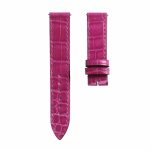 Purple cane grain alligator leather watch strap for Franck Muller Long Island 952 QZ D