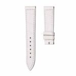White cane grain alligator leather watch strap for Franck Muller Long Island 952 QZ D