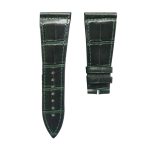 Glossy Dark Green Round-Grain Alligator Leather Watch Strap For Franck Muller Master Square 6002 M QZ V D CD