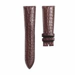 Brown round grain alligator leather watch strap for Franck Muller Men's Collection 8880 CC AT
