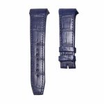 Blue cane grain alligator leather watch strap for Franck Muller Men's Collection V45 SC DT YACHTIN