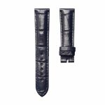 Dark‑blue cane‑grain alligator leather watch strap for Glashutte Original Lady Serenade 1‑39‑22‑09‑06‑04