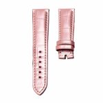 Pearl‑pink cane‑grain alligator leather watch strap for Glashutte Original Lady Serenade 1‑39‑22‑09‑06‑04