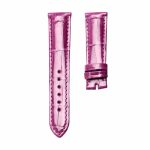 Purple cane‑grain alligator leather watch strap for Glashutte Original Lady Serenade 1‑39‑22‑09‑06‑04