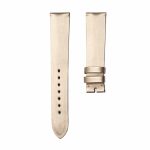 Champagne‑gold vertical‑grain silk watch strap for Glashutte Original Lady Serenade 1‑39‑22‑09‑06‑04
