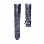 Dark Blue cane grain alligator leather watch strap for Glashutte Original Senator 1‑39‑59‑01‑02‑04