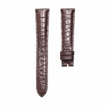 Brown round‑grain alligator leather watch strap for Glashutte Original Vintage 1‑39‑52‑04‑02‑04