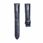 Dark Blue cane‑grain alligator leather watch strap for Glashutte Original Vintage 1‑39‑52‑04‑02‑04