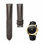 Dark Brown smooth calf leather watch strap for Gucci G‑TIMELESS 561376 IAMB0 8757