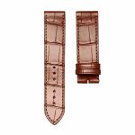 Light brown cane‑grain alligator leather watch strap without buckle for Gucci G‑TIMELESS YA1264062A