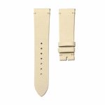 Beige hand grain calf leather watch strap without buckle for Gucci G‑TIMELESS YA1264062A