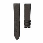 Black print flat calf leather watch strap without buckle for Gucci G‑TIMELESS YA1264062A