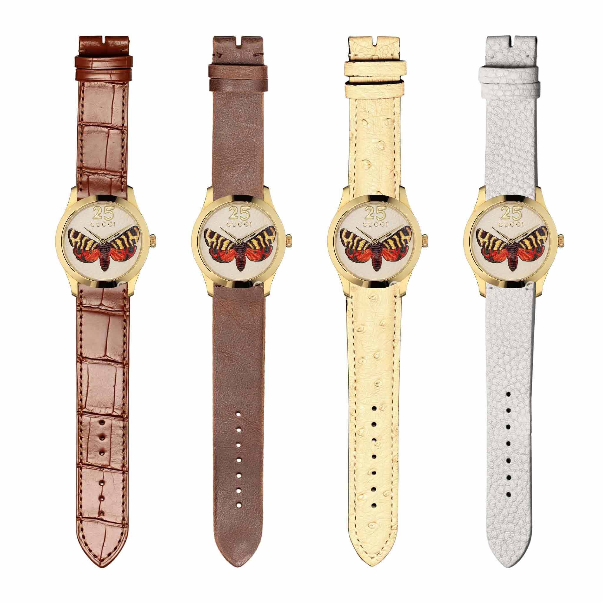 Watch display showing compatible strap for Gucci G‑TIMELESS YA1264062A