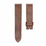 Brown crazy‑horse leather watch strap without buckle for Gucci G‑TIMELESS YA1264062A