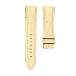 Beige ostrich leather watch strap without buckle for Gucci G‑TIMELESS YA1264062A