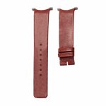 Burgundy smooth calf leather watch strap with steel tip for Gucci Ladies Collection YA129411