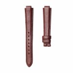 Jujube red flat calf leather watch strap without buckle for Gucci HORSEBIT YA140507