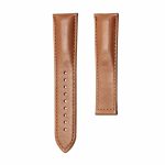 Light brown flat calf leather watch strap for deployant buckle, fits Hamilton Jazzmaster Maestro H42615553