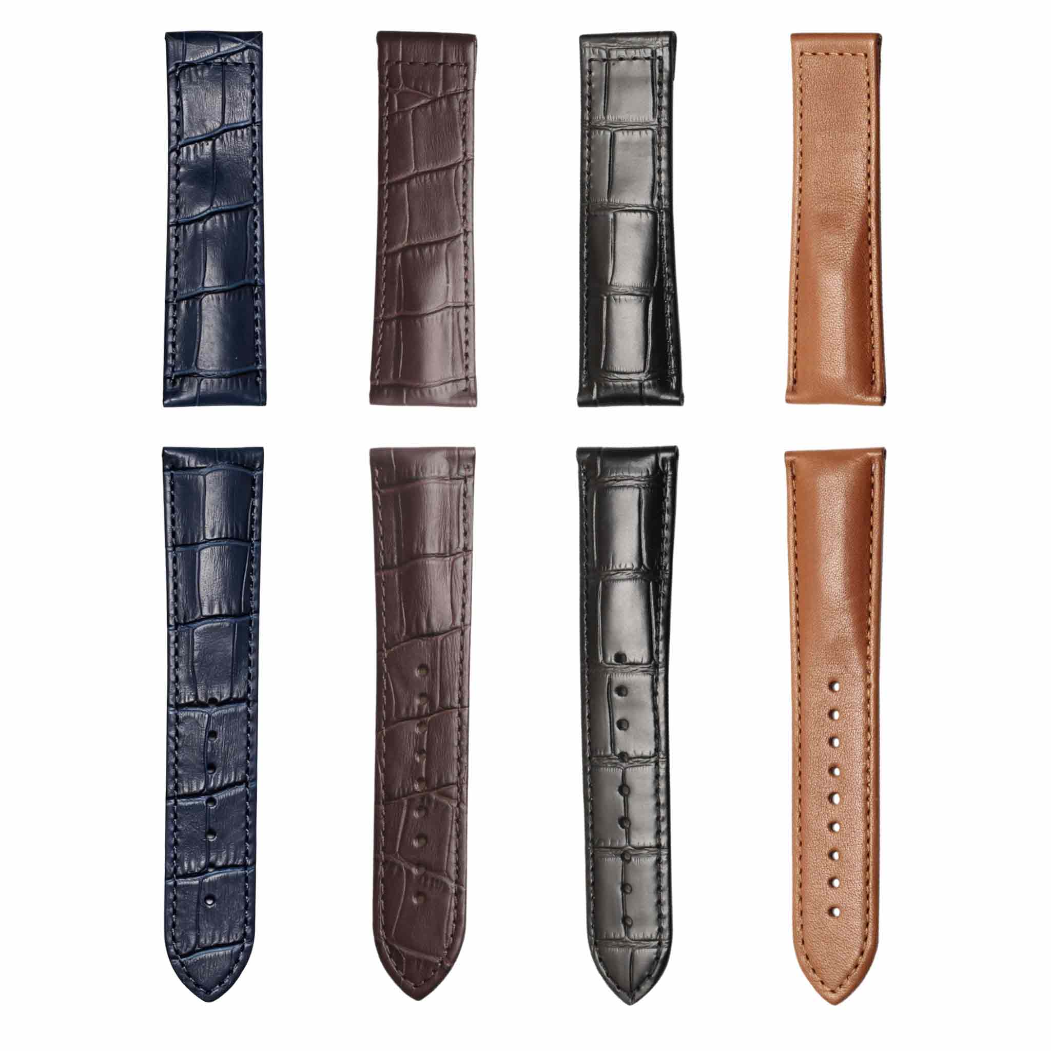 Multiple color leather strap choices for Hamilton Jazzmaster Maestro H42615553