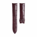 Brown alligator leather watch strap without buckle for Piaget G0A39133