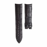 Dark Brown alligator leather watch strap without buckle for Piaget G0A39133