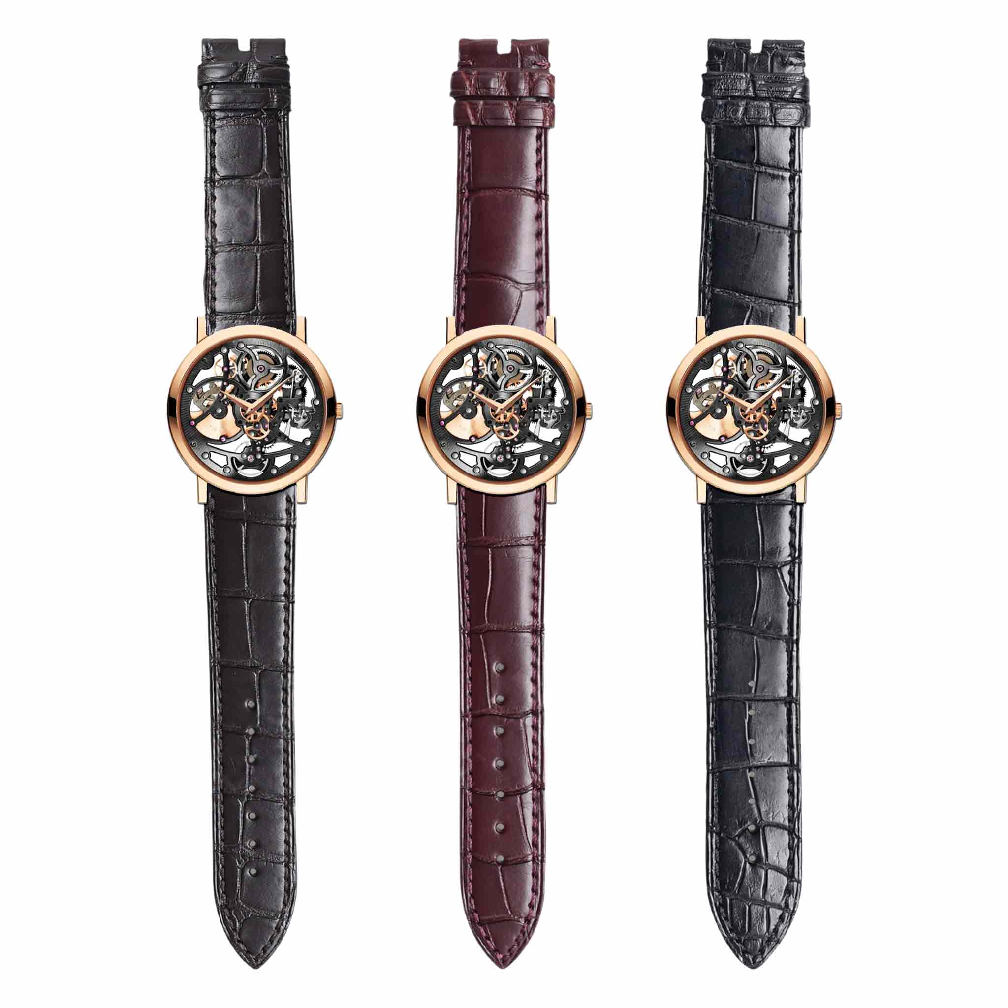 Watch display showing compatible strap for Piaget G0A39133