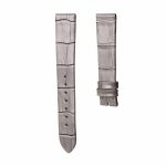 Grey Cane-Grain Calf Leather Watch Strap For Tiffany & Co CT60 34mm