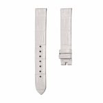 White Cane-Grain Alligator Leather Watch Strap For Tiffany & Co CT60 34mm