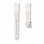 White Cane-Grain Calf Leather Watch Strap For Tiffany & Co CT60 34mm