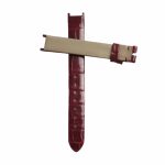 Silk and alligator leather watch strap cross display for Van Cleef & Arpels Alhambra VCARD21800