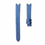 Blue vertical grain silk watch strap with pin buckle for Van Cleef & Arpels Alhambra VCARD21800